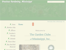 Tablet Screenshot of gardenclubsofmississippi.org